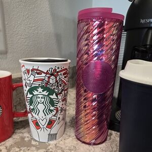 White Ceramic Starbuck Cup